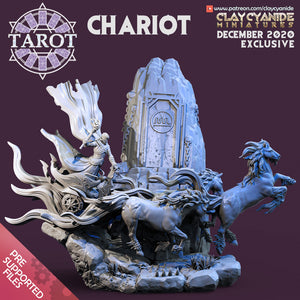 3D Printed Clay Cyanide The Chariot Tarot Ragnarok D&D