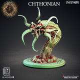 3D Printed Clay Cyanide Chthonian Giant Worm Great Old Gods Ragnarok D&D