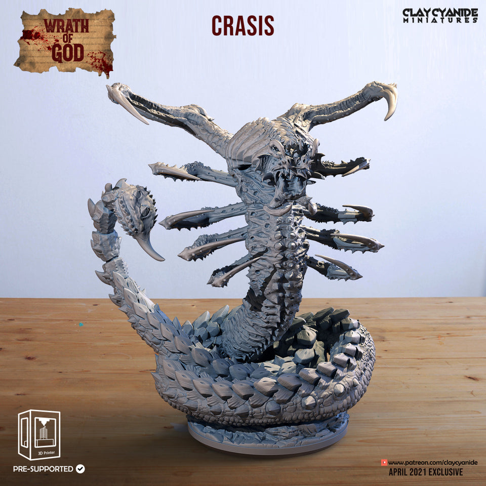 3D Printed Clay Cyanide Crasis Wrath of Gods Ragnarok D&D