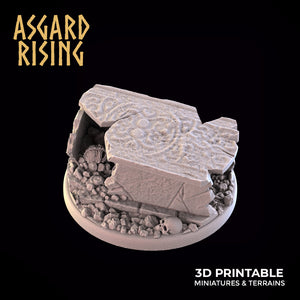 3D Printed Asgard Rising Crushed Tomb 28 32mm D&D