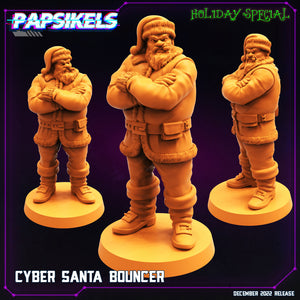 3D Printed Papsikels Cyberpunk Sci-Fi Cyber Stanta Bouncer - 28mm 32mm