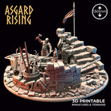 3D Printed Asgard Rising Riddle of Steel Diorama Blacksmith 28mm 32mm Ragnarok D&D