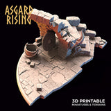 3D Printed Asgard Rising Riddle of Steel Diorama Blacksmith 28mm 32mm Ragnarok D&D