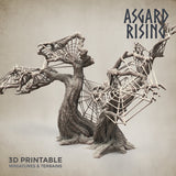 3D Printed Asgard Rising Dry Spider Forest Modular Set 32mm Ragnarok D&D - Charming Terrain
