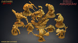 3D Printed Clay Cyanide Kukurikapu Monastery of Turtle-folk Factions Ragnarok D&D