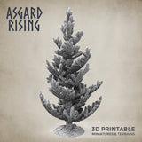 3D Printed Asgard Rising Young Conifers Firs Tree 32mm D&D - Charming Terrain