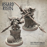 3D Printed Asgard Rising Forest Goblins Melee Set 28mm - 32mm Ragnarok D&D - Charming Terrain