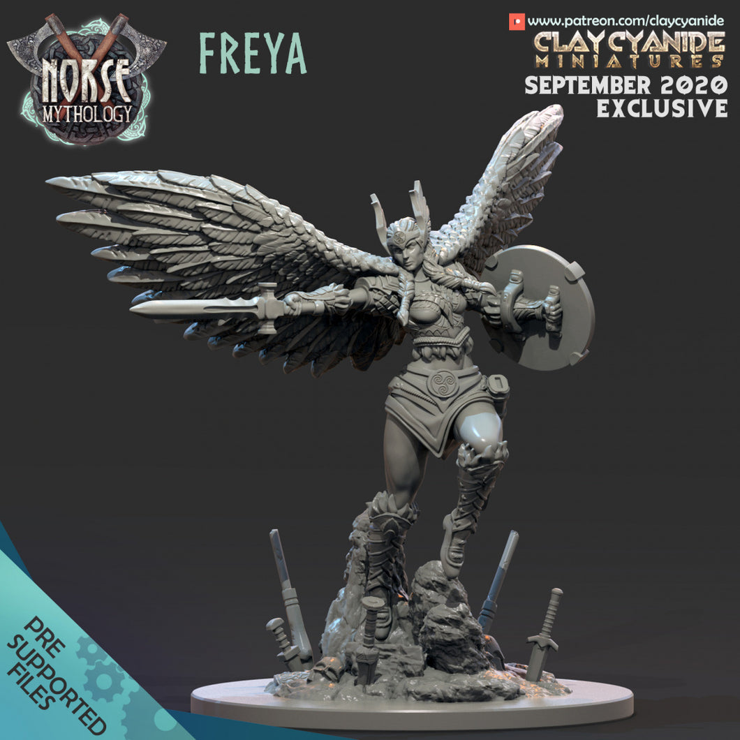 3D Printed Clay Cyanide Freya Norse Mythology Ragnarok D&D