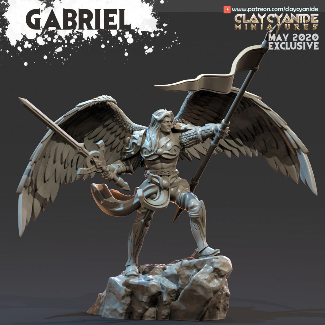 3D Printed Clay Cyanide Archangel Gabriel Angels VS Demons Ragnarok D&D