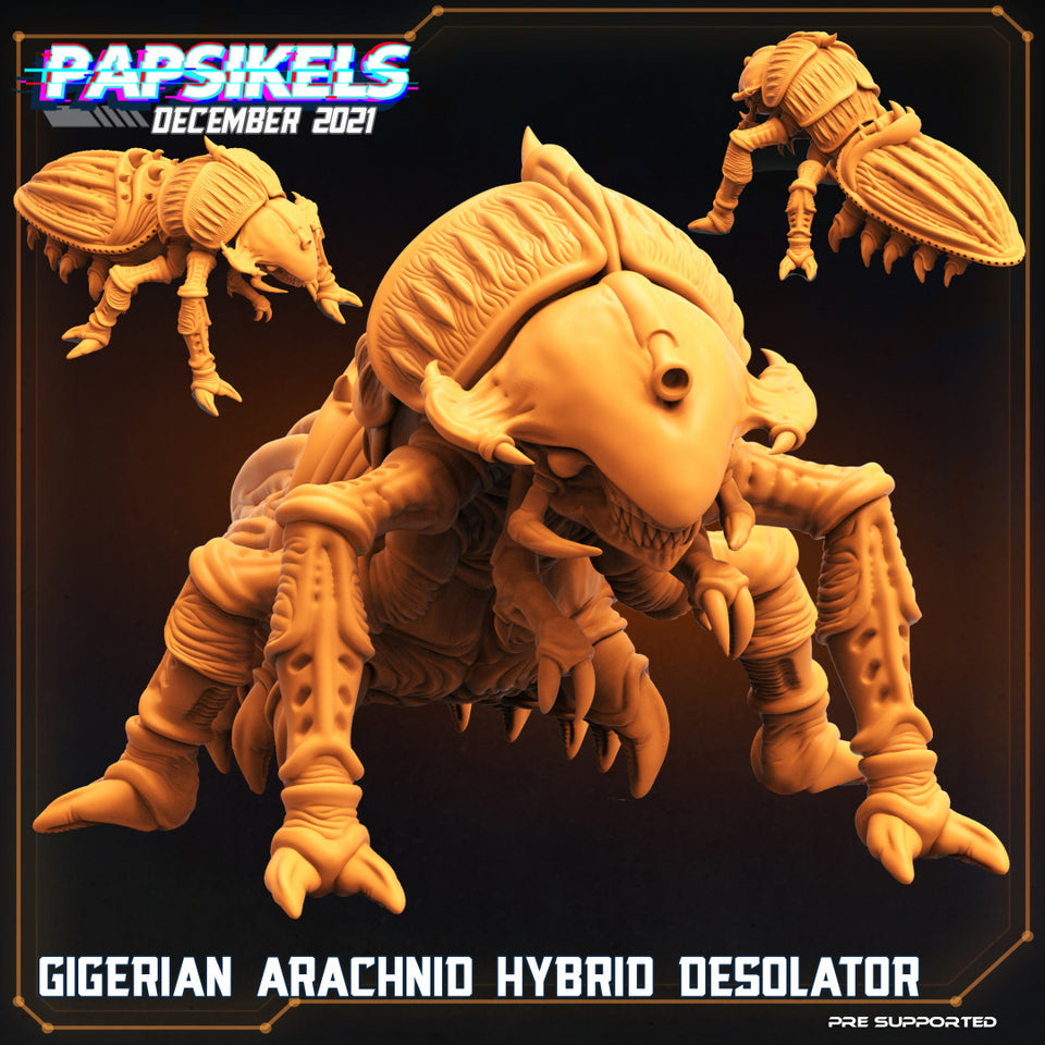 3D Printed Papsikels Cyberpunk Sci-Fi Gigerian Arachnid Hybrid Desolator - 28mm 32mm