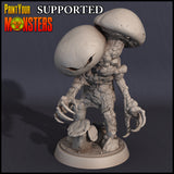 3D Printed Print Your Monsters Grotto Fungi Warriors Nightmare Grotto Fungi 28mm - 32mm D&D Wargaming