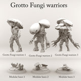 3D Printed Print Your Monsters Grotto Fungi Warriors Nightmare Grotto Fungi 28mm - 32mm D&D Wargaming