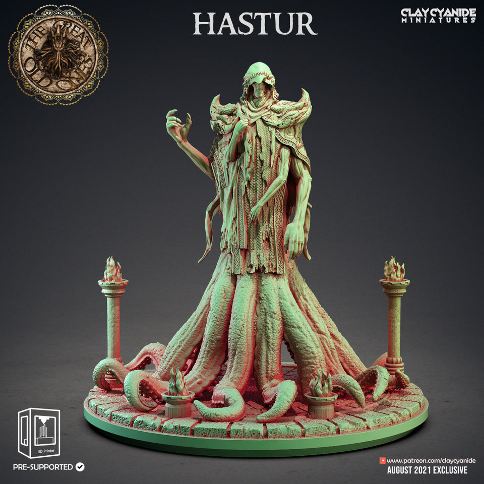 3D Printed Clay Cyanide Hastur Great Old Gods Ragnarok D&D