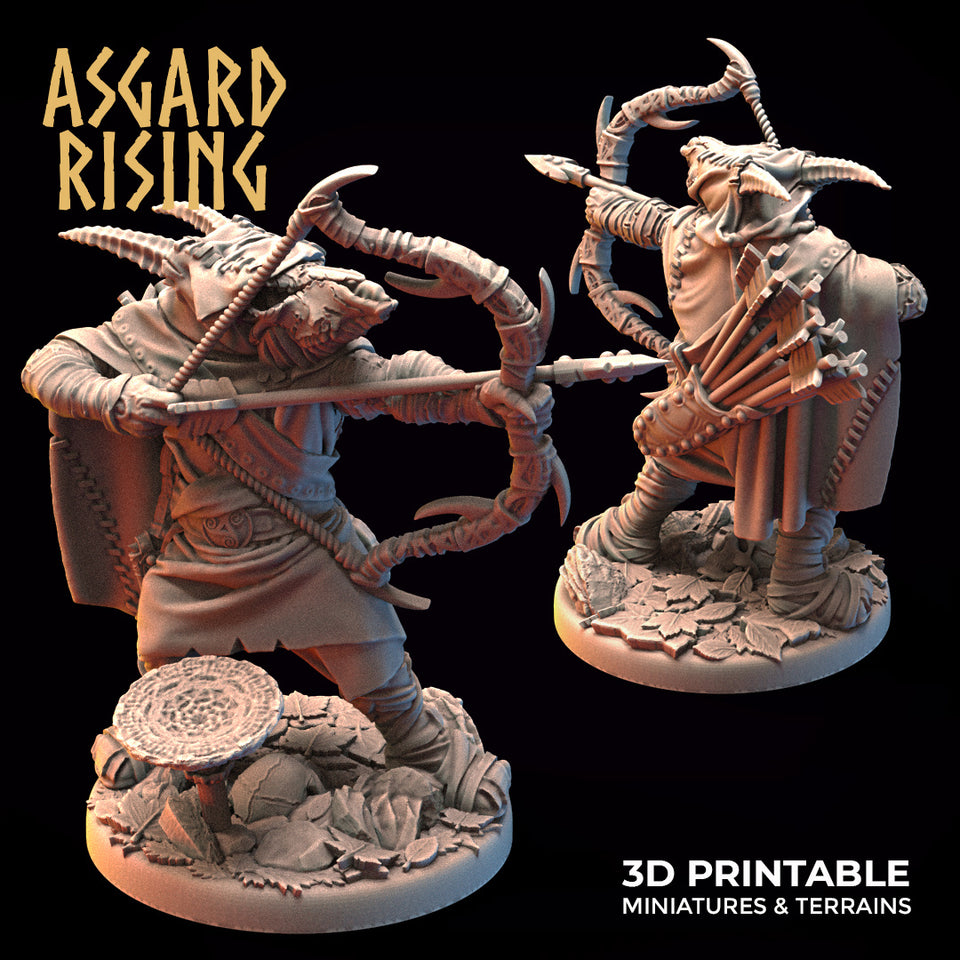 3D Printed Asgard Rising Hunter of the Mountain King 28mm - 32mm Ragnarok D&D - Charming Terrain