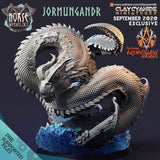 3D Printed Clay Cyanide Jormungandr Sea Serpent Dragon Ragnarok D&D