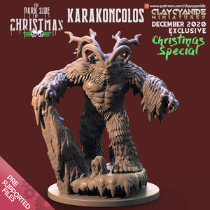 3D Printed Clay Cyanide Karakoncolos The Dark Side of Christmas 28mm-32mm Ragnarok D&D