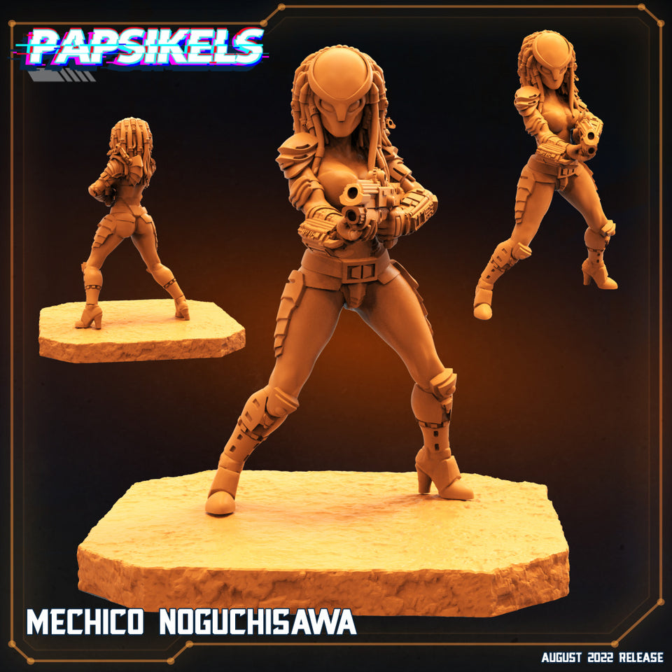 3D Printed Papsikels Cyberpunk Sci-Fi Mechico Noguchisawa - 28mm 32mm