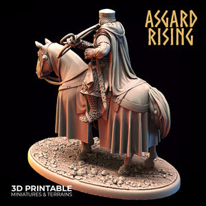 3D Printed Asgard Rising Medieval Heavy Calvary Crossbowman 32mm Ragnarok D&D - Charming Terrain