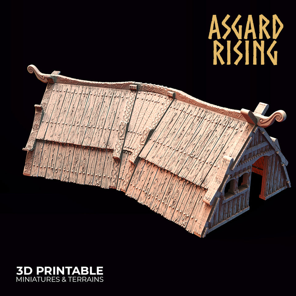 3D Printed Asgard Rising Viking Village Modular Set 28mm - 32mm Ragnarok D&D