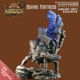 3D Printed Clay Cyanide Moving Fortress Victorian Steampunk Ragnarok D&D