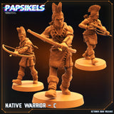 3D Printed Papsikels Cyberpunk Sci-Fi Native Warriors Set - 28mm 32mm