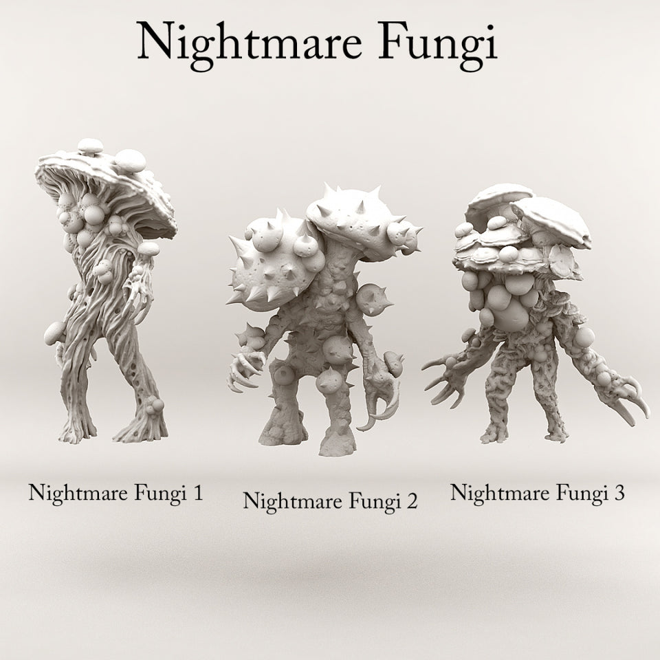 3D Printed Print Your Monsters Nightmare Fungi Nightmare Grotto Fungi 28mm - 32mm D&D Wargaming
