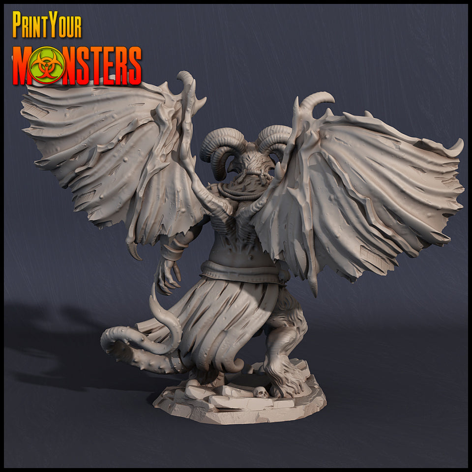 3D Printed Print Your Monsters Orcus Demon 28mm - 32mm D&D Wargaming