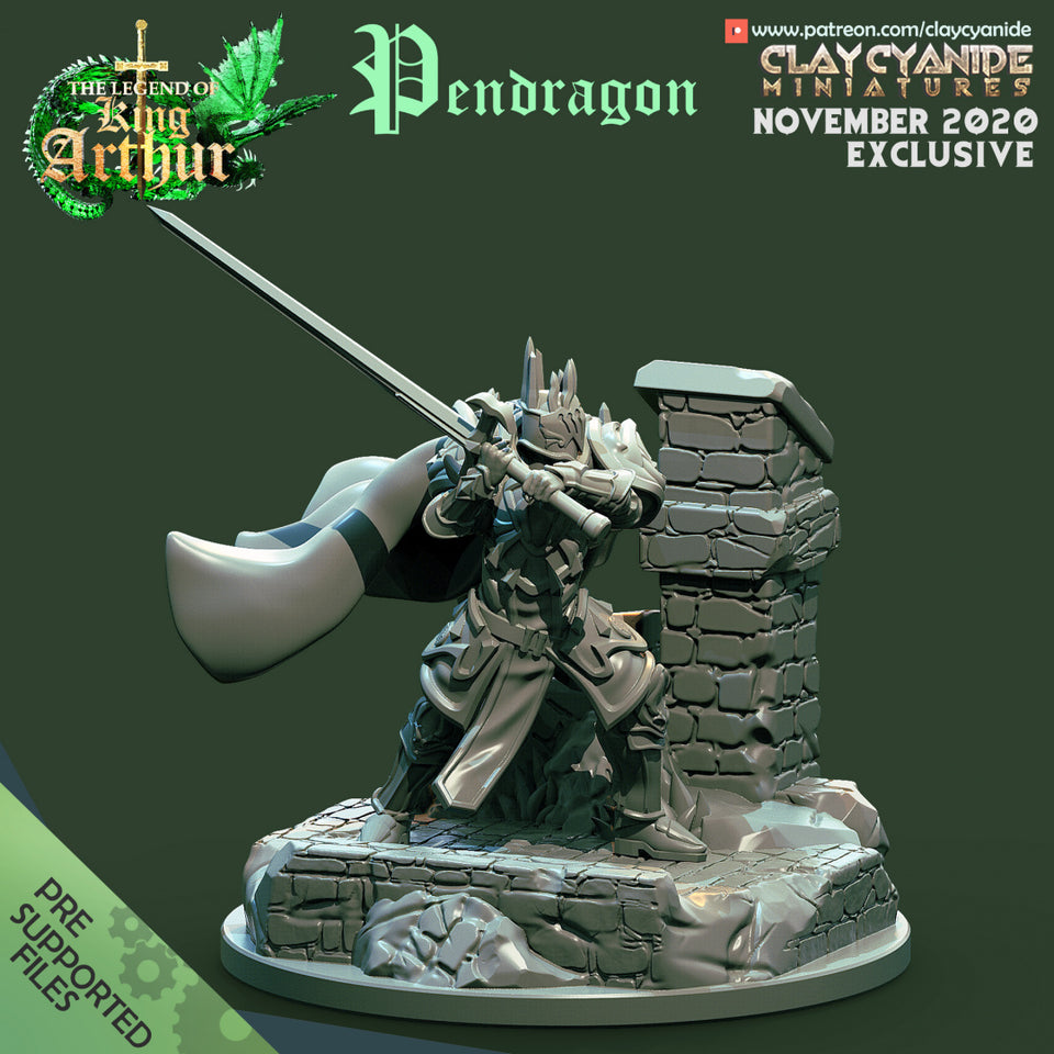 3D Printed Clay Cyanide Pendragon The Legend of King Arthur Ragnarok D&D