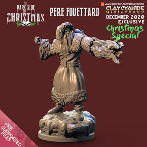 3D Printed Clay Cyanide Pere Fouettard The Dark Side of Christmas 28mm-32mm Ragnarok D&D