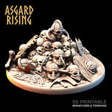 3D Printed Asgard Rising Pillar of Shame Marker 28mm-32mm Ragnarok D&D