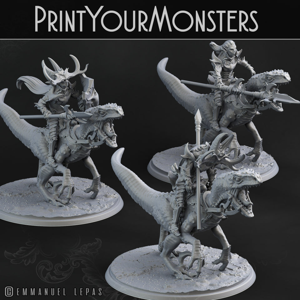 3D Printed Print Your Monsters Dark Elves Full Army Set 28mm - 32mm D&D Wargaming