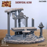 3D Printed Clay Cyanide Sacrificial Altar Wrath of Gods Ragnarok D&D
