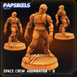 3D Printed Papsikels Sci-Fi Space Crew Abomination Set - 28mm 32mm