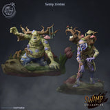 3D Printed Cast n Play Swamp Zombies Swamp Collection 28mm 32mm D&D