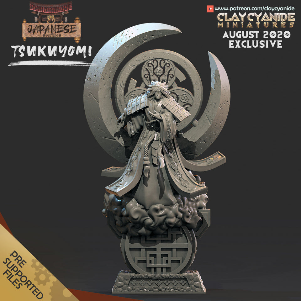 3D Printed Clay Cyanide Tsukuyomi Japanese Deities Ragnarok D&D