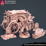 3D Printed STL Miniatures Undertaker Set Fantasy NPC 2 | 28 - 32mm War Gaming D&D