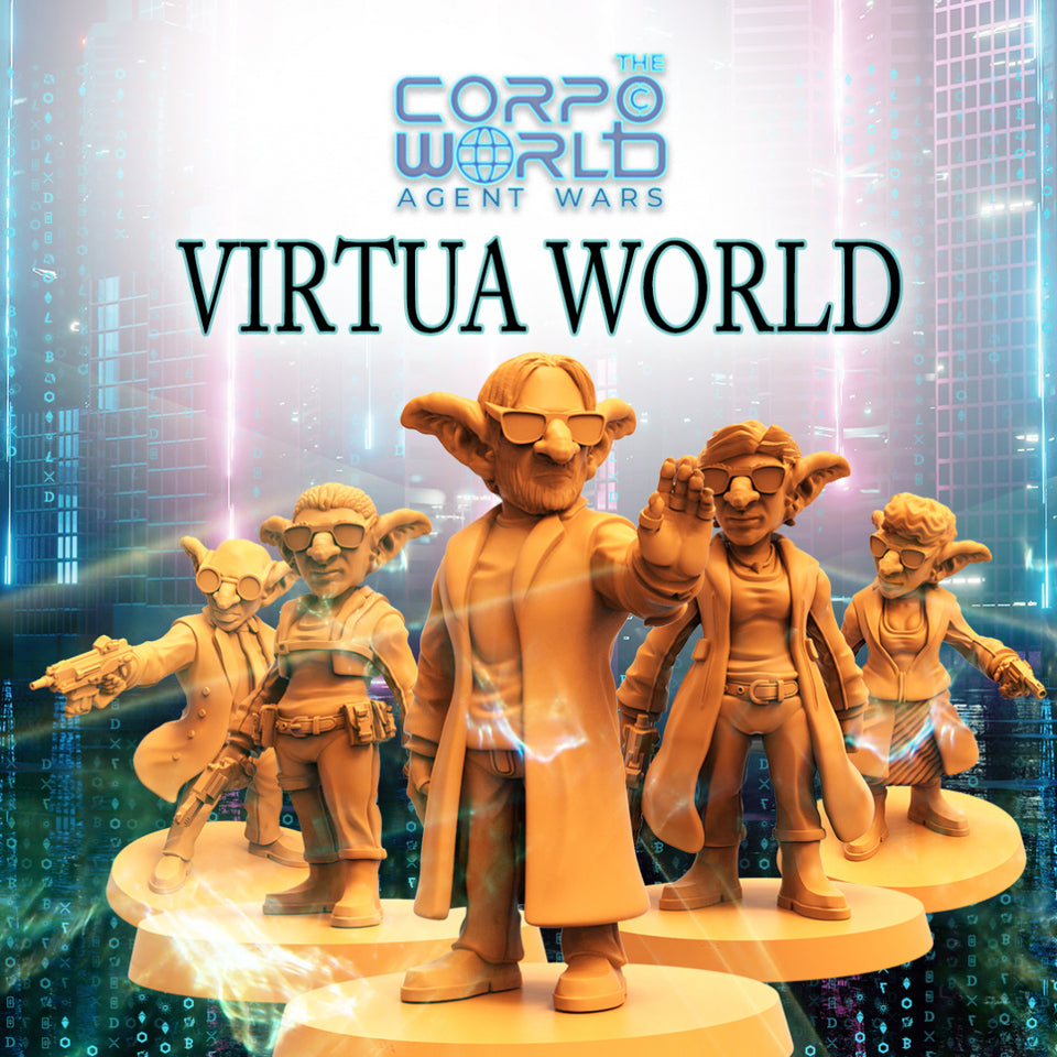 3D Printed Papsikels Sci-Fi Goblin Resistance Set Virtua Corpo World  - 28mm 32mm
