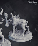 3D Printed Cast n Play White Moose 28mm 32mm D&D
