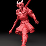 3D Printed Bestiary Vol. 5 Nafarrate - Skeleton Samurai 32mm Ragnarok D&D