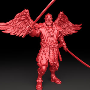 3D Printed Bestiary Vol. 5 Nafarrate - Tengu 32mm Ragnarok D&D