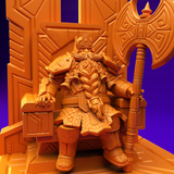 3D Printed Dwarf’s Army Nafarrate - Dwarf Throne Mimic Set 28mm 32mm Ragnarok D&D