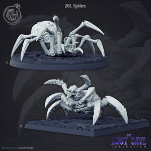 3D Printed Cast n Play Spiders Set 28mm 32mm D&D